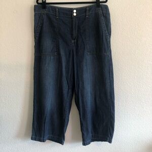 Seven7 High Rise Wide Leg Cropped Jeans